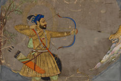 Sultan 'Ali 'Adil Shah II Shooting an Arrow at a Tiger