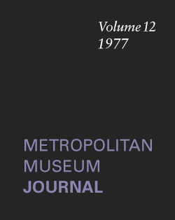 "Some Notes on Parrying Daggers and Poniards": Metropolitan Museum Journal, v. 12 (1977)