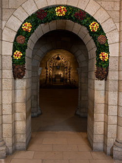 Image result for the cloisters christmas decorations