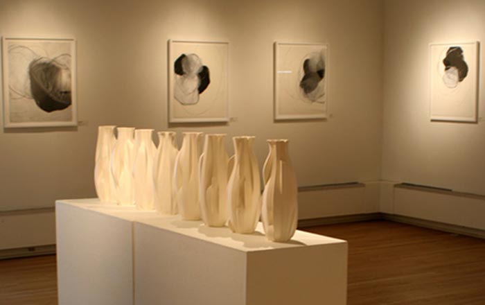 Amy Rahn's exhibition The Appearance of Clarity: Works in Black and White at the Helen Day Art Center in Stowe, Vermont