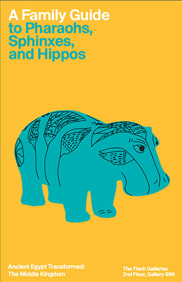 Family Guide to Pharaohs, Sphinxes, and Hippos with a drawing of William the Hippo