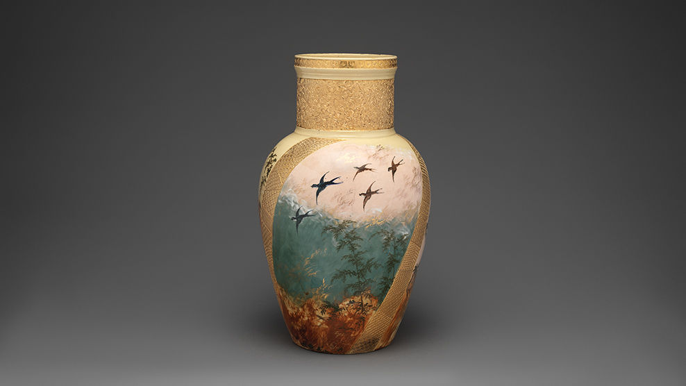 Rookwood Pottery Company. Vase, 1883. Earthenware (L.2019.66.14)