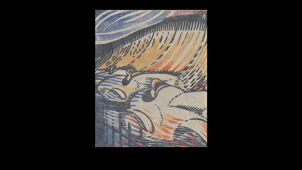 Claude Flight (British, 1881–1955). <em>Brooklands</em>, 1929. Linocut. Purchase, Leslie and Johanna Garfield Gift, Lila Acheson Wallace, Charles and Jessie Price, and David T Schiff Gifts, The Elisha Whittelsey Collection, The Elisha Whittelsey Fund, Dolores Valvidia Hurlburt Bequest, Peco Foundation and Friends of Drawings and Prints Gifts, and funds from various donors, 2019 (2019.592.6). © Osborne Samuel Ltd. London / Bridgeman Images