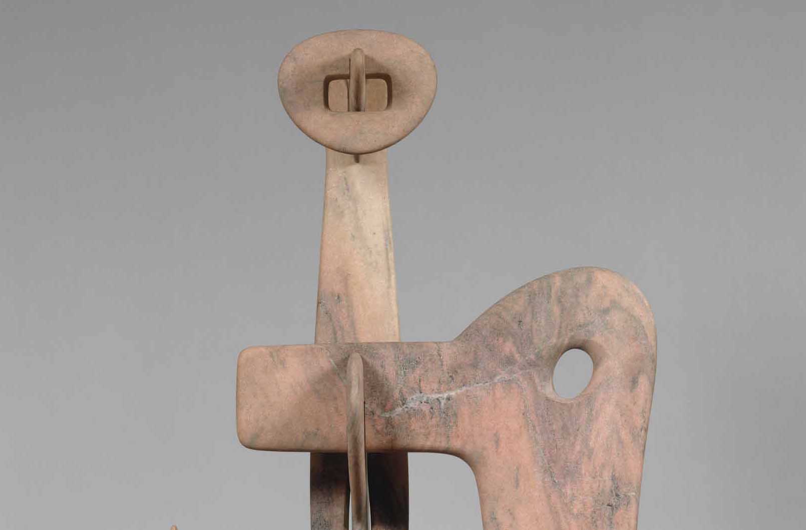 A detail from Isamu Noguchi's scultpture, Kouros
