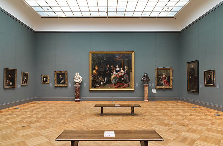 Shot of the European Paintings Gallery.