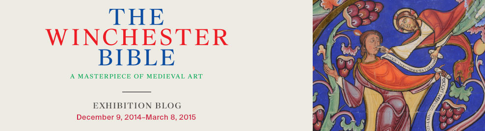 The Winchester Bible: A Masterpiece of Medieval Art | Exhibition Blog | December 9, 2014–March 8, 2015