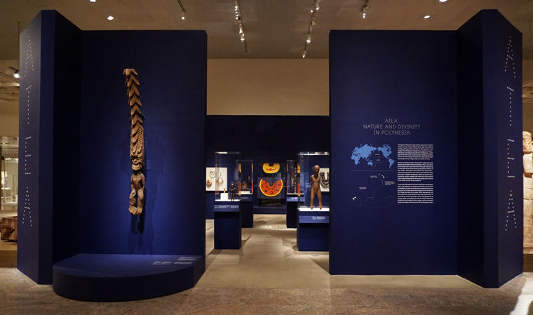 Entrance to the exhibition gallery for "Atea: Nature and Divinity in Polynesia"