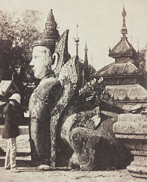 Englishman at the Entrance to a Pagoda