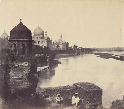 The Taj Mahal from the Banks of the Yamuna River
