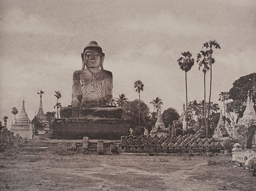Colossal Statue of Gautama Close to the North End of the Bridge, Amerapoora