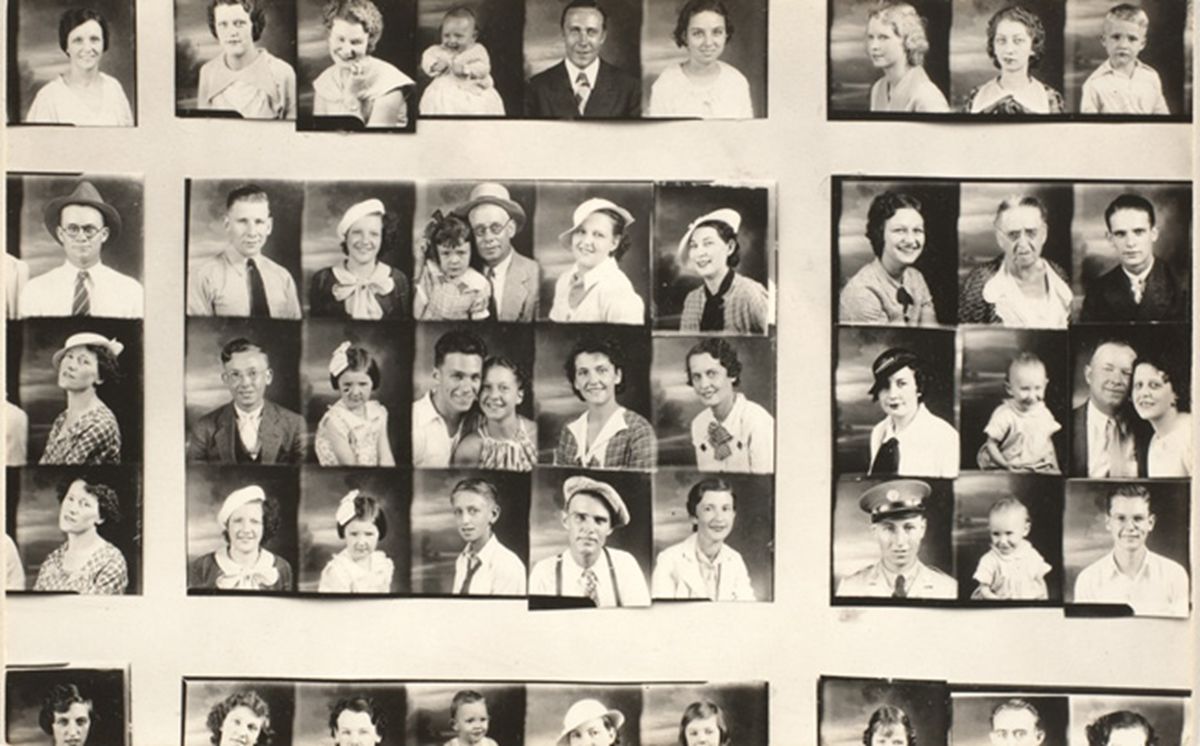 Walker evans penny picture display