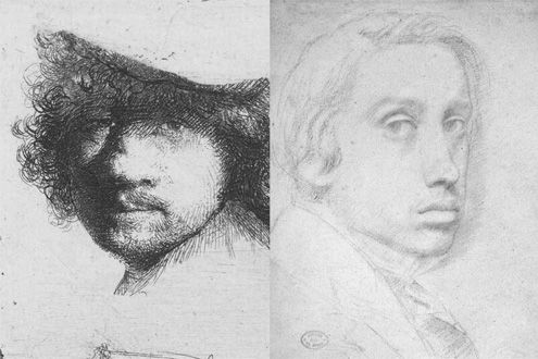 Rembrandt and Degas: Portrait of the Artist as a Young Man 