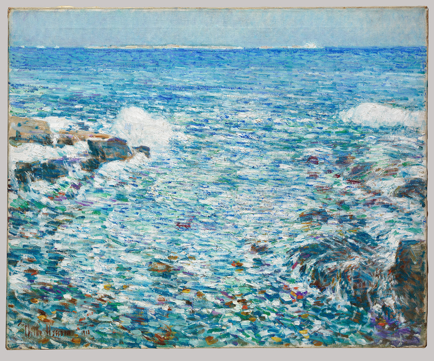 Hassam's summer sojourns on the Isles of Shoals, ten miles east 