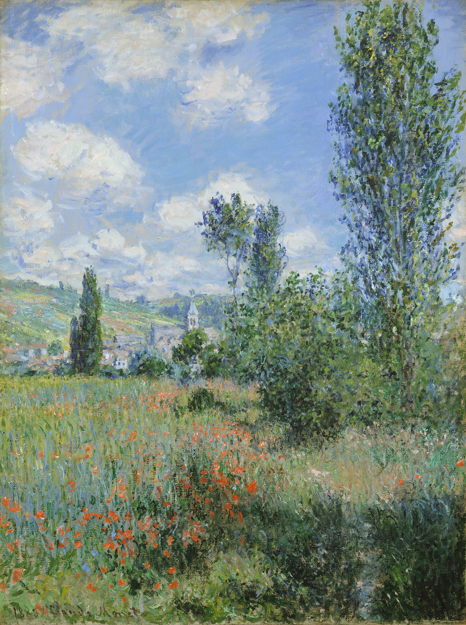 View of Vétheuil, 1880, by Claude Monet.  Courtesty of the Heilbrunn Timeline from the Metropolitan Museum of Art.