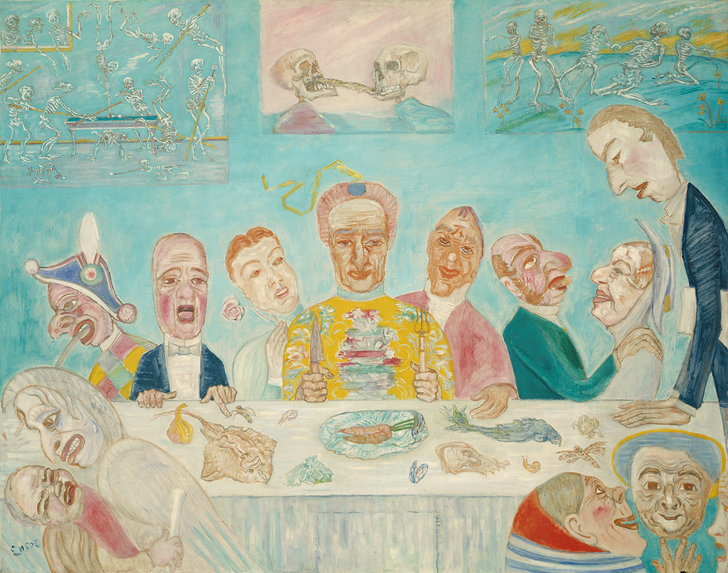 Le banquet des affamés, par James Ensor