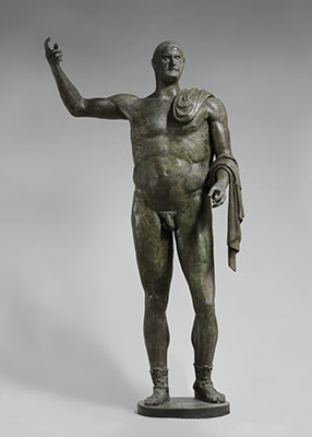 Bronze statue of the emperor Trebonianus Gallus