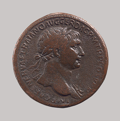 Bronze sestertius of Trajan