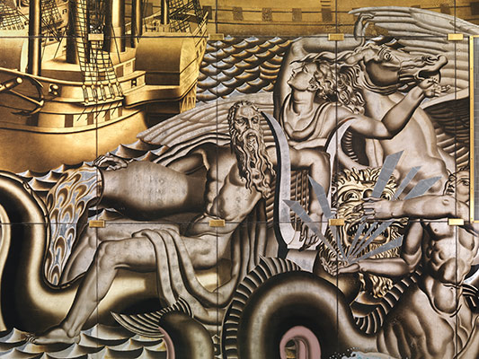 History of Navigation Mural