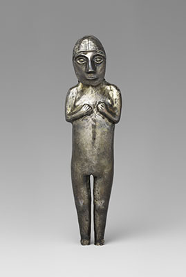 Standing Silver Female Figure
