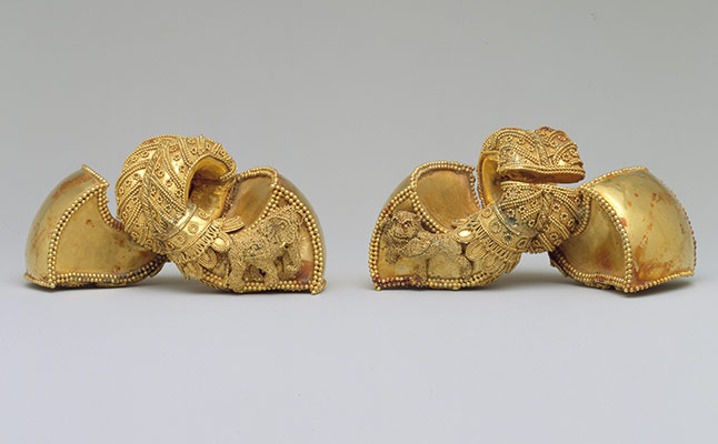 A pair of royal earrings