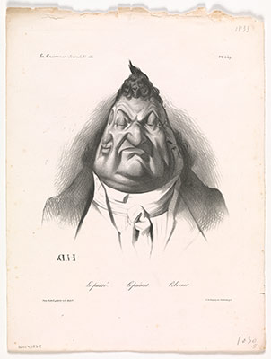The Past, the Present, and the Future (Le passé – Le présent – LAvenir), published in La Caricature, no. 166, Jan. 9, 1834