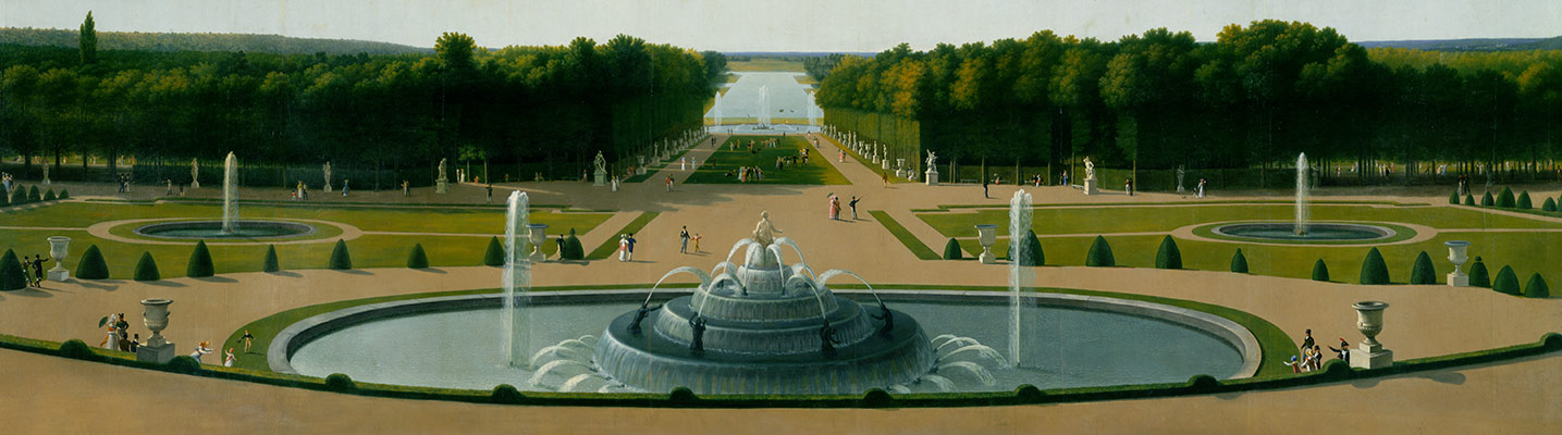 Panoramic View of the Palace and Garden of Versailles