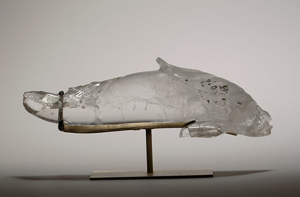 Rock Crystal Statuette of a Dolphin