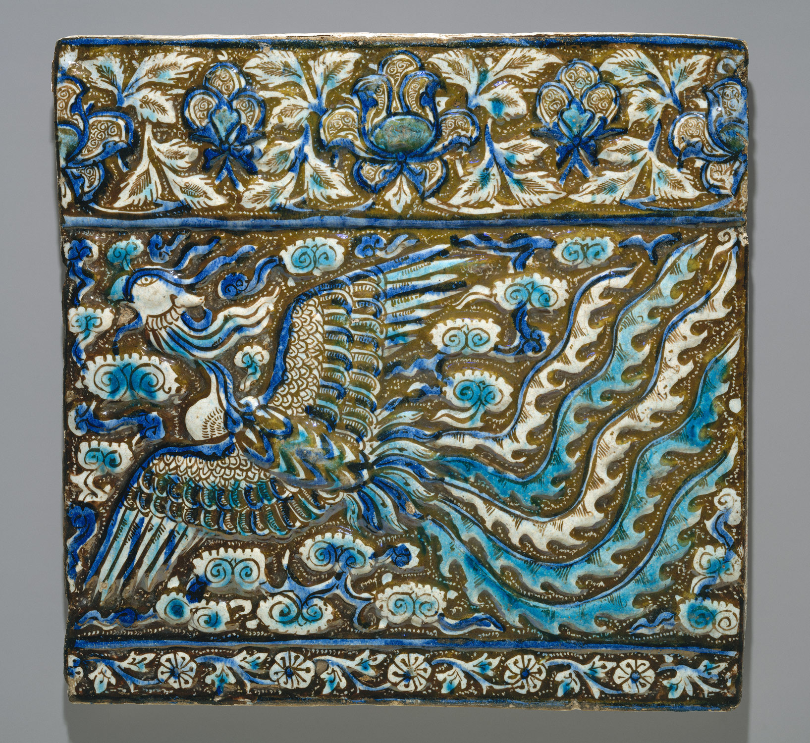 Tile with Image of Phoenix