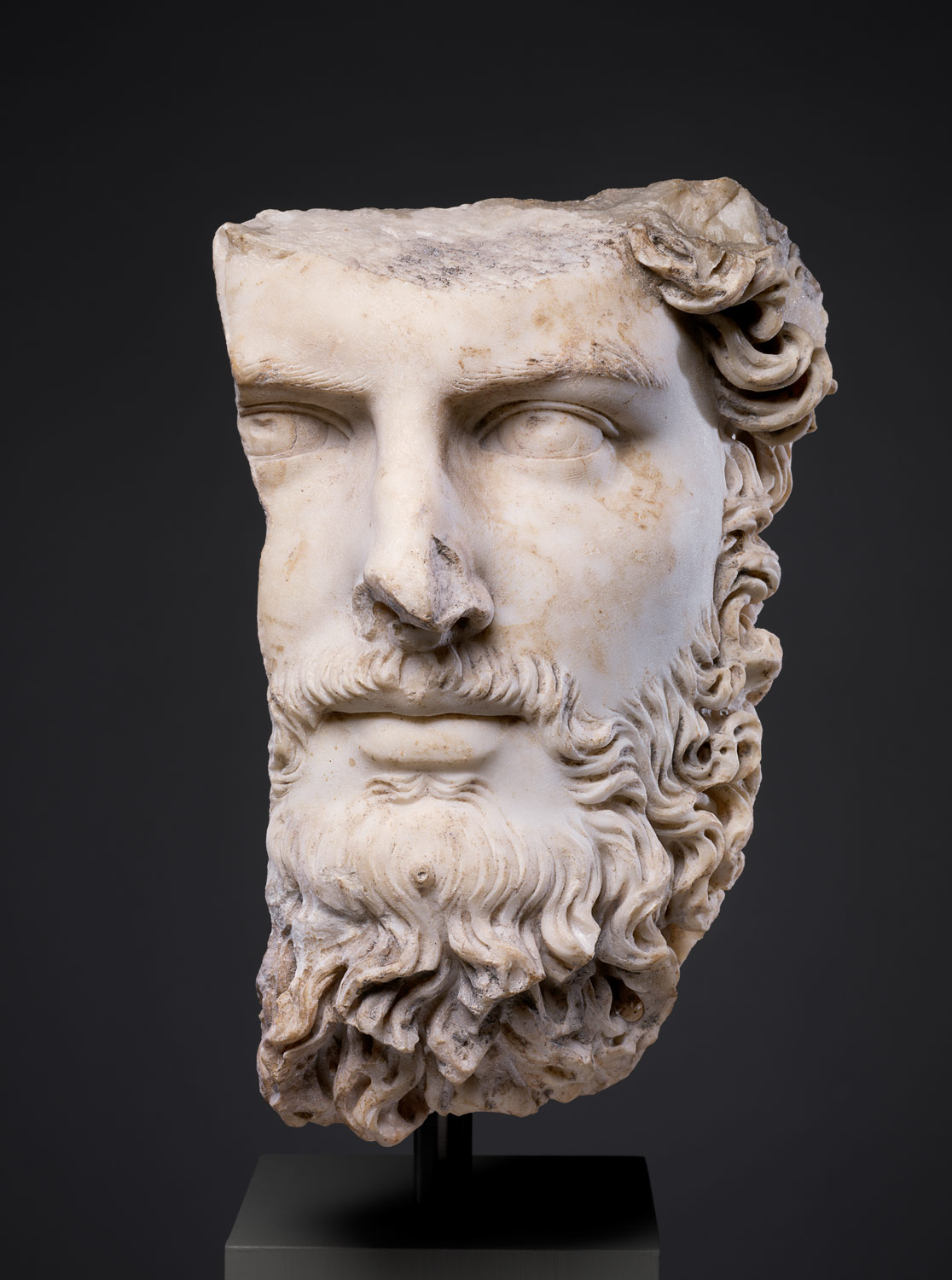 Marble portrait of the co-emperor Lucius Verus