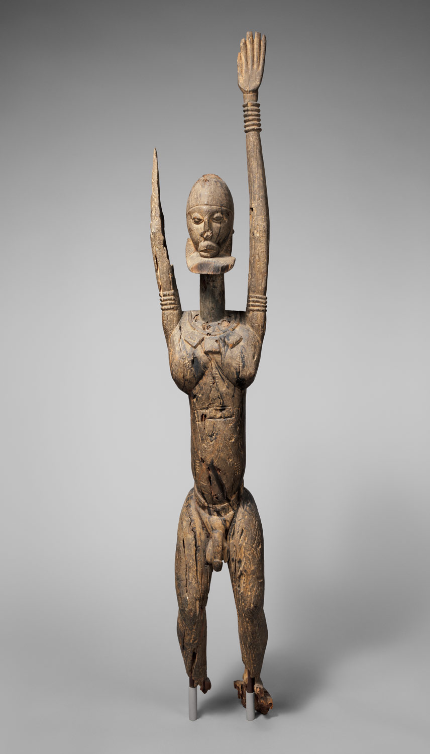 Male Figure with Raised Arms