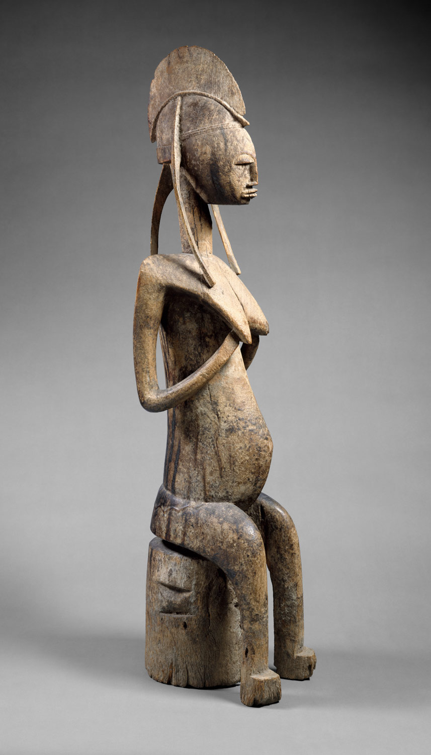 seated female nude