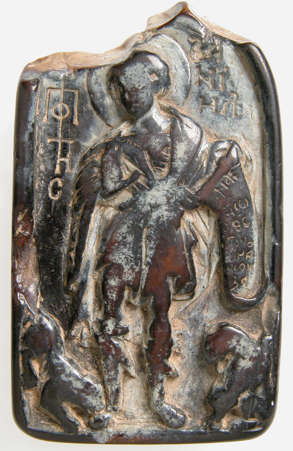 Double-Sided Icon Pendant, with Archangel Michael and the Prophet ... Double-Sided Icon Pendant, with Archangel Michael and the Prophet ...