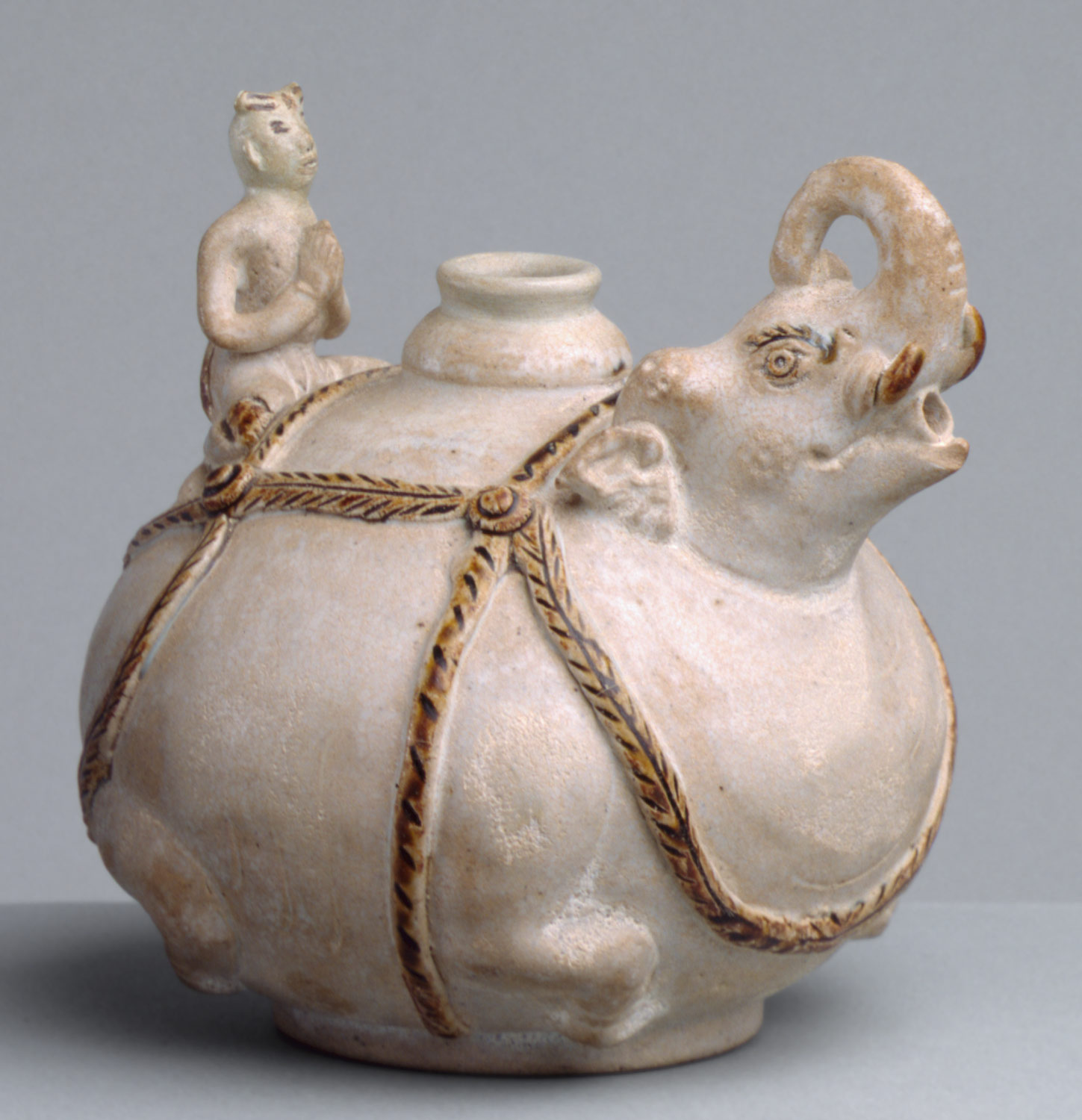 Vessel in the form of an elephant and rider
