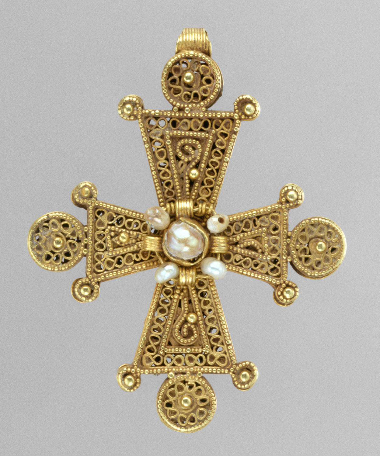 Cross with Pearls