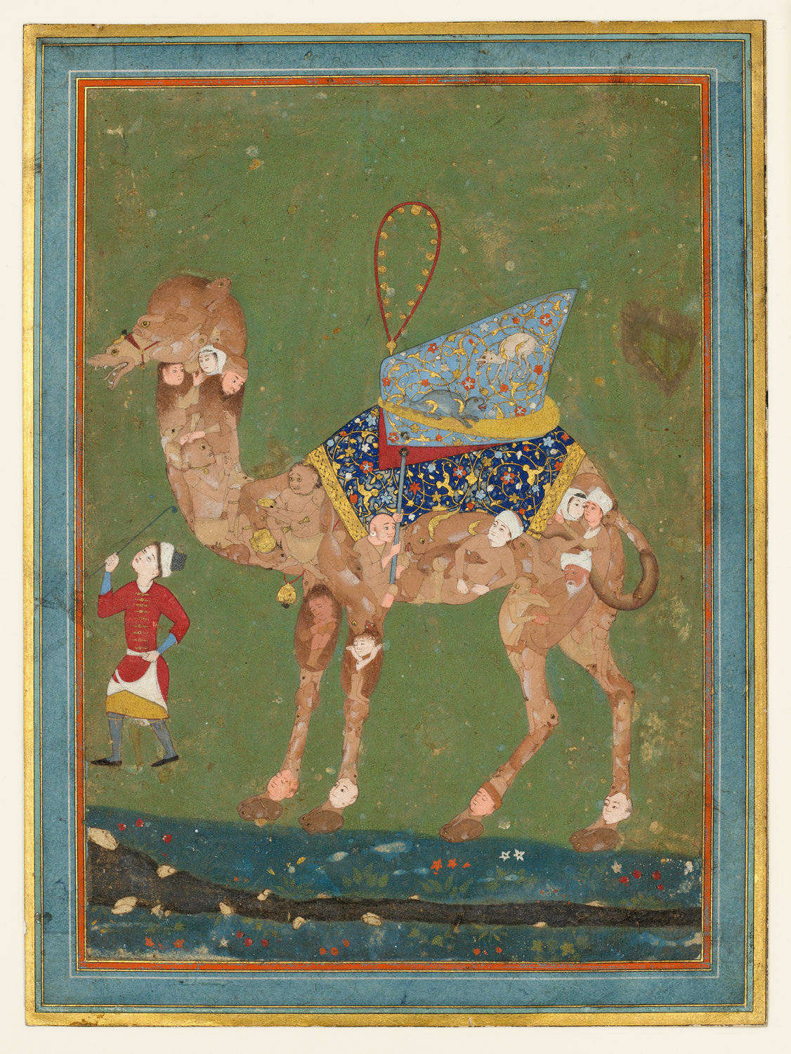 Composite camel with attendant