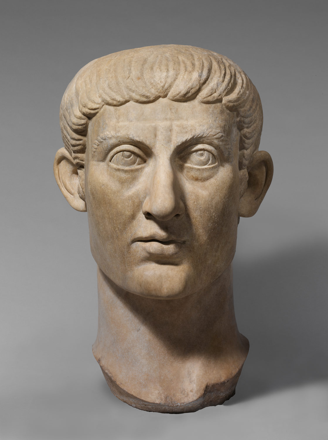 Marble portrait head of the Emperor Constantine I