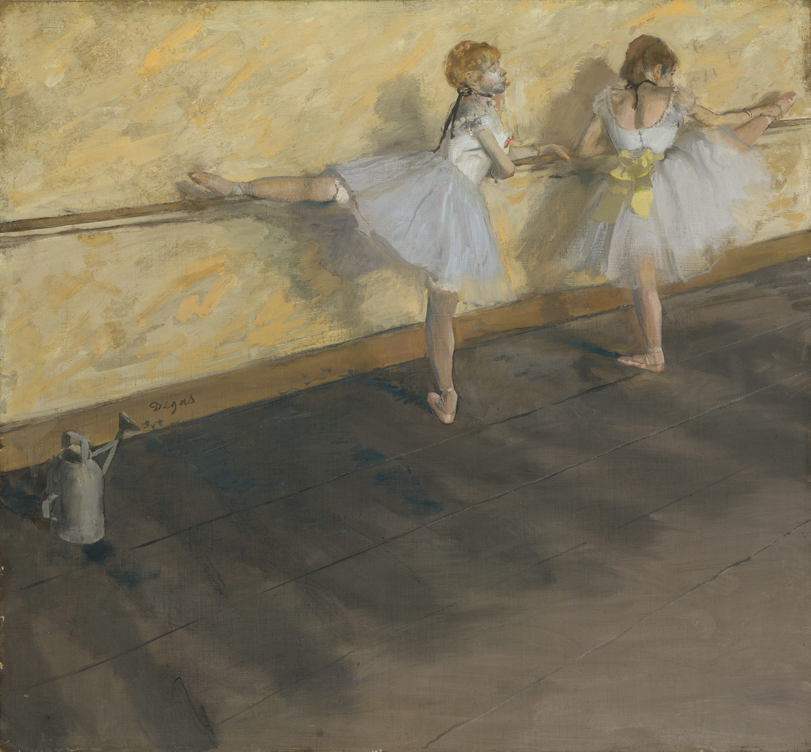 Image result for dancers practicing at the barre edgar degas