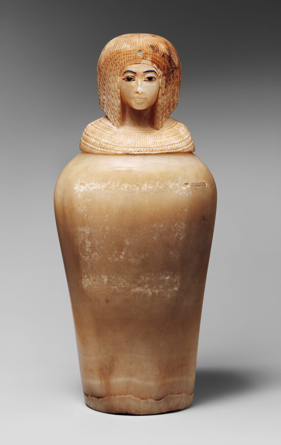 Canopic Jar with a Lid in the Shape of a Royal Womans Head