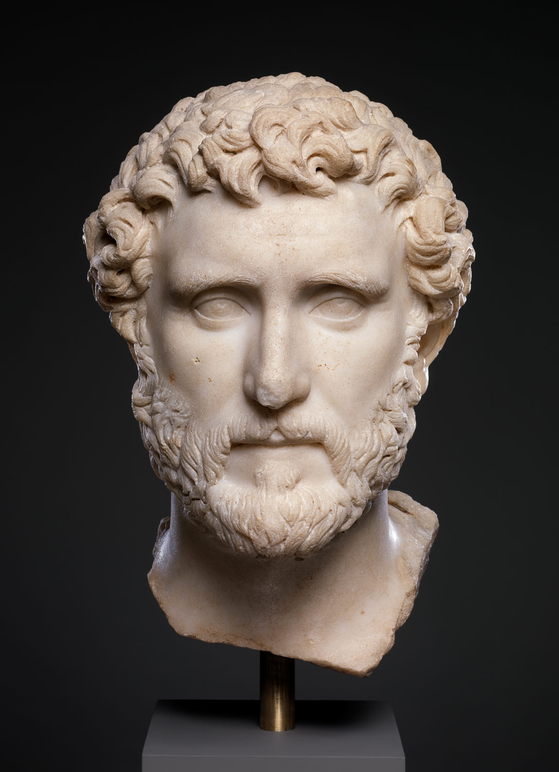 Marble portrait of the emperor Antoninus Pius