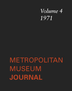 "A Cousin for Aristotle": Metropolitan Museum Journal, v. 4 (1971)