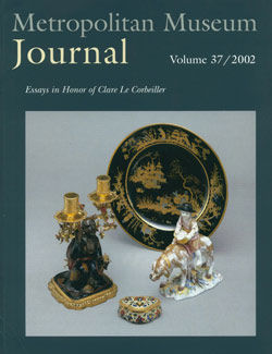 "The Development of Repertoire in Mennecy Porcelain Sculpture, circa 1738&ndash;65": Metropolitan Museum Journal, v. 37 (2002)