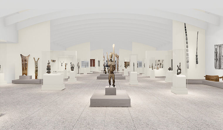 Rendering of African Art galleries