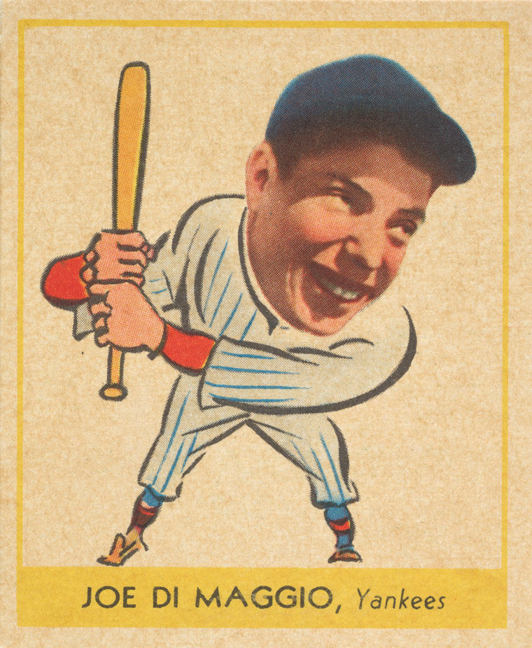 1938 Joe DiMaggio baseball card from the Jefferson R. Burdick Collection
