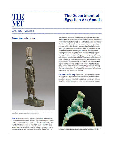 Egyptian Art Annals 2015 to 2016