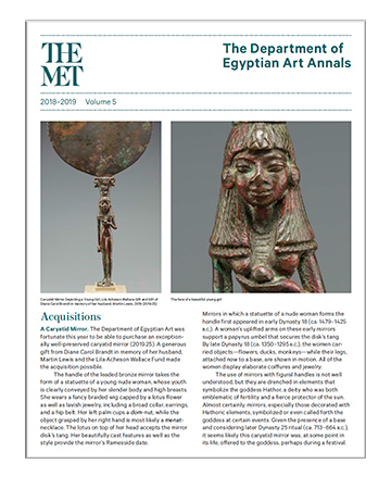 Egyptian Art Annals 2018 to 2019