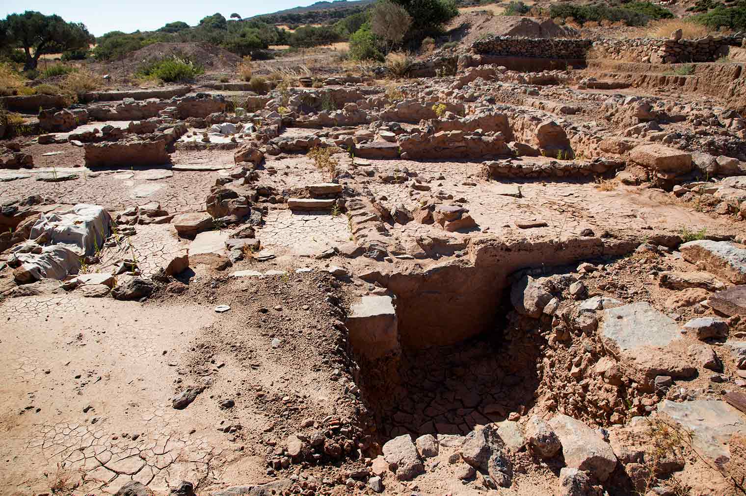 View of the recent excavations from 2013-2015 in eastern Crete