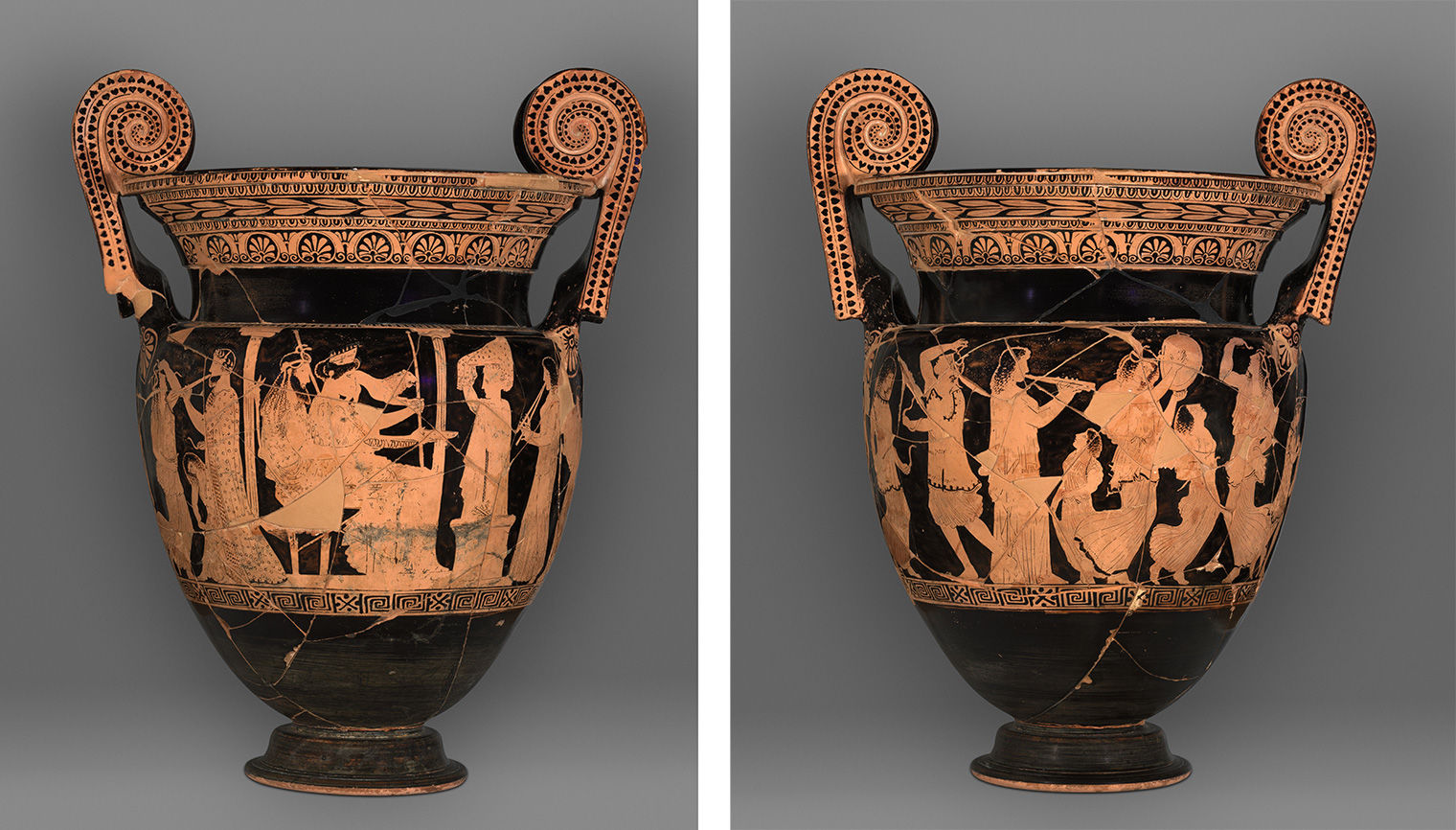 Red Figure Ware A Magnificent Attic Red-Figure Krater from the Polygnotos Workshop ...