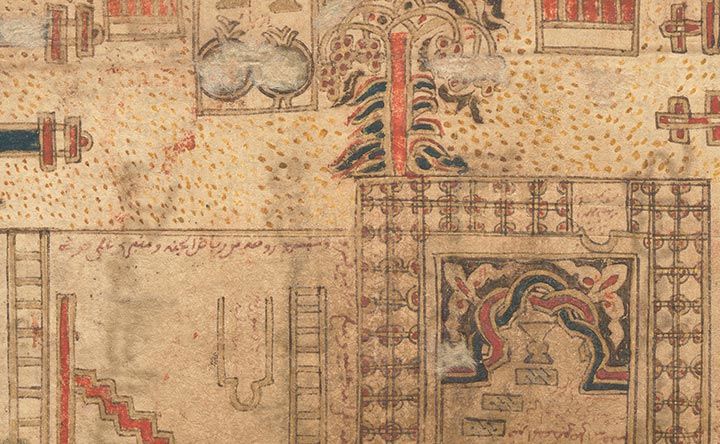 Detail of illustrations from the Dala'il al-Khayrat Prayer Book