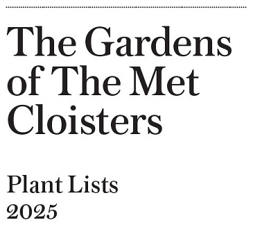 "Plants in the Judy Black Garden Cuxa Cloister"