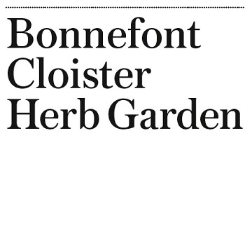 "Bonnefont Cloister Herb Garden"